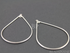 Sterling Silver Extra Large Teardrop Link, 1 Pair (SS/710/32x48)